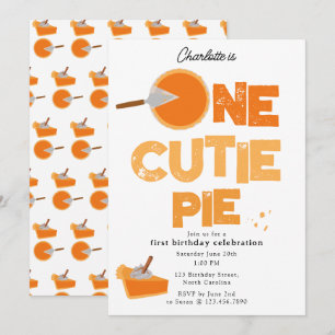 Een lekkere taart uitnodiging 1e verjaardag Cute