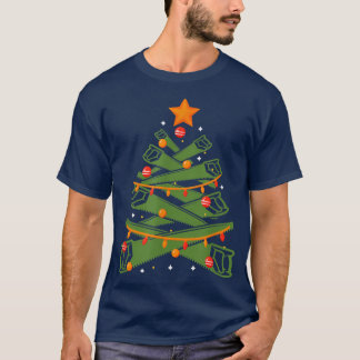 Een lelijk kerstontwerp met een kerstboom gemaakt  t-shirt