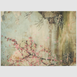 Een lente-ephemera-serie ontwerp #14 tissuepapier