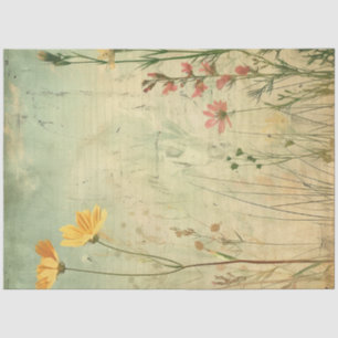 Een lente-ephemera-serie ontwerp #19 tissuepapier