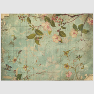 Een lente-ephemera-serie ontwerp #4 tissuepapier