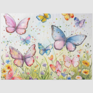 Een lente vlinder serie ontwerp #10 tissuepapier