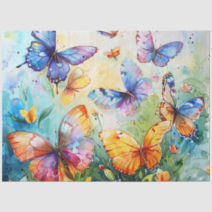 Een lente vlinder serie ontwerp #18 tissuepapier