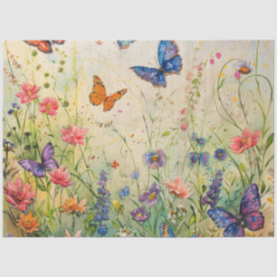 Een lente vlinder serie ontwerp #20 tissuepapier