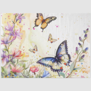Een lente vlinder serie ontwerp #4 tissuepapier