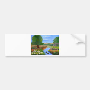 Een lentestroom bumpersticker