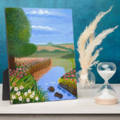 Een lentestroom fotoplaat (Zijkant)