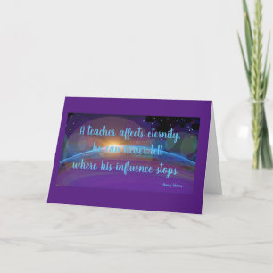 Een leraar beïnvloedt de integriteit kaart