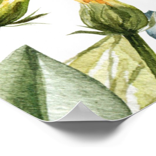 Een leraar neemt een poster (Hoek)