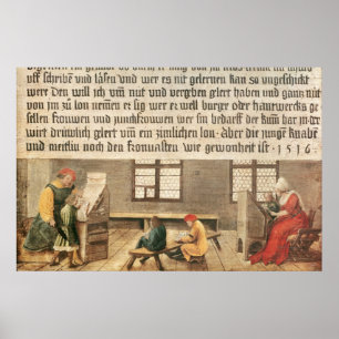 Een leraar poster