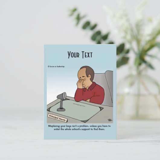 Een les in leiderschap Briefkaart (Staand voorkant)