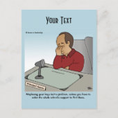 Een les in leiderschap Briefkaart (Voorkant)