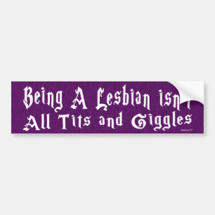 Een lesbische Bumpersticker zijn