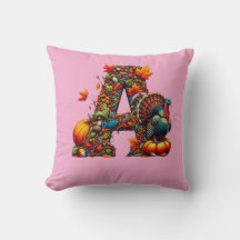 Een letter A in Thanksgiving-stijl