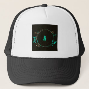 Een letter gedrukte tekst Monogram Trucker Hoed Ca Pet
