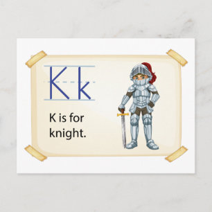 Een letter K voor de nacht Briefkaart