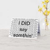 Een leugenaar... kaart (Gele Bloem)