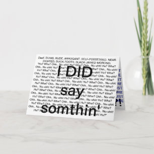 Een leugenaar... kaart