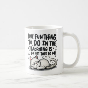 Een leuk ding om te doen in de ochtend is niet pra koffiemok