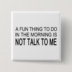 Een leuk ding om te doen vierkante button 5,1 cm