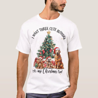 Een leuk honden- en puppy-liefhebber kerstontwerp t-shirt