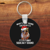 Een leuk piepend geluid kerst eekhoorn Xmas Sleutelhanger (Voorkant)