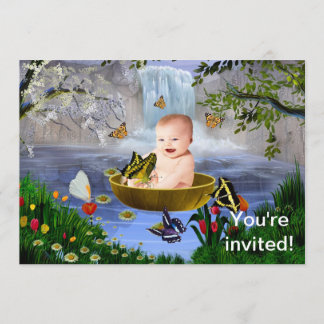 Een leuke baby voor natuur kaart