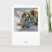 Een leuke babytijger kaart (Achterkant)
