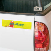 Een leuke dag en een betere nacht olieverfschilder bumpersticker (Op Truck)