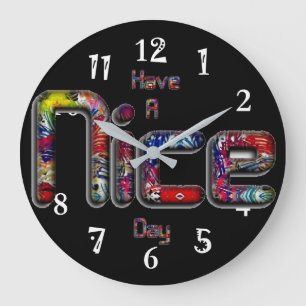 Een leuke dag grote klok