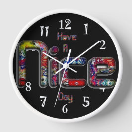 Een leuke dag grote klok