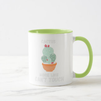 Een leuke en leuke cactus mok