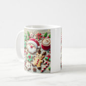 Een leuke en lieve kerstkoekje mok (Voorkant links)