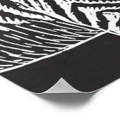 Een leuke, grappige, witte schets met een bril poster (Hoek)