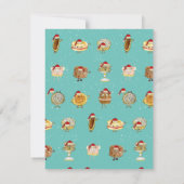 Een leuke kerstillustratie voor een koekje bakken (Achterkant)