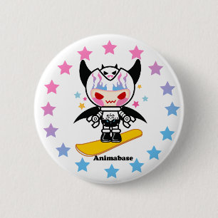 Een leuke kind robot-knop ronde button 5,7 cm