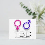 Een leuke manier om aan te kondigen dat je een bab aankondigingskaart (Staand voorkant)