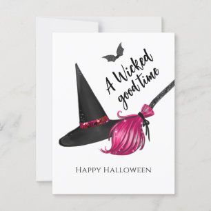 Een leuke, ondeugende Halloween Briefkaart