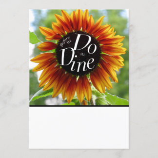 Een leuke uitnodiging voor een trouwrepetitief din