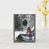 Een leuke winterdag  kaart (Gele Bloem)