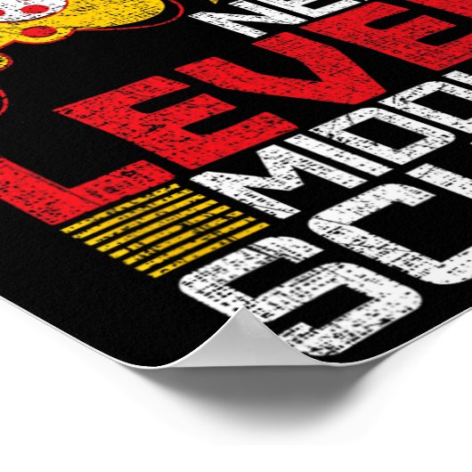 Een level omhoog gaan Middelbare School Video Game Poster (Hoek)