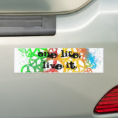 Eén leven, leef het! bumpersticker (Op auto)