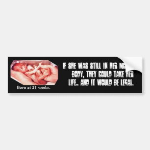 een leven nemen.. bumpersticker