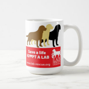 Een leven redden Een Lab-Mok aannemen Koffiemok