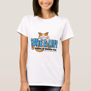 Een leven redden: Goedkeuren van een kelderkat T-shirt
