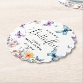 Een leven van vlinders Vrijgezellenfeest tafel Kartonnen Onderzetters (Gekanteld)