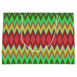 Een levendig cadeautas met een opvallend, kleurrij