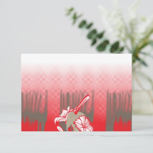 Een levendig grafisch ontwerp is voorzien van een bedankkaart (Staand voorkant)