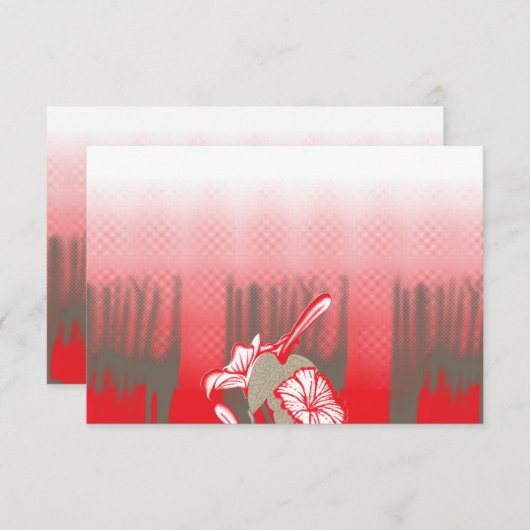 Een levendig grafisch ontwerp is voorzien van een bedankkaart (Voorkant / Achterkant)