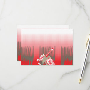 Een levendig grafisch ontwerp is voorzien van een RSVP kaartje